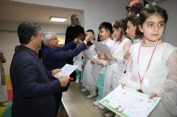 Başkan Güder, minik öğrencilerin Kur’an-ı Kerim’e geçiş törenine katıldı

