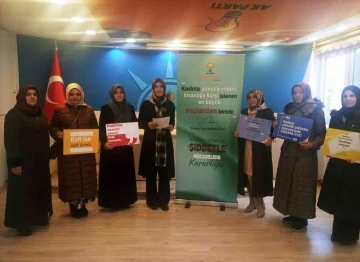Bayburt’ta kadına yönelik şiddete karşı basın açıklaması yapıldı
