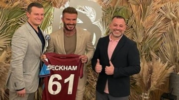 Beckham'a Trabzonspor forması hediye edildi