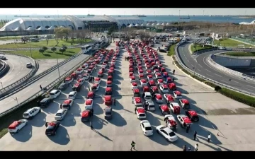 Binlerce Martı çalışanı ve sürücüsü şehitleri anmak için toplandı
