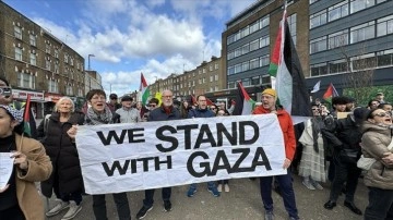 Birleşik Krallık'ta Filistin'e Destek Eylemleri Büyüyor
