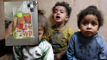 BM'den "yardım" adı adı altında iğrençlik: Gazzeli çocuklara oyuncak yemek gönderdile