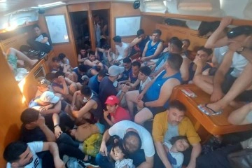 Bodrum'da 86 düzensiz göçmen yakalandı: 2 gözaltı