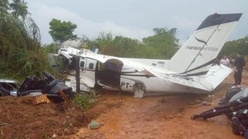 Brezilya'da turistleri taşıyan uçak düştü: Çok sayıda ölü var