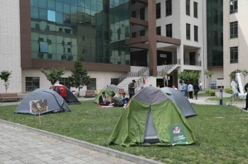 BTÜ’lü öğrenciler Filistin için çadır nöbetinde
