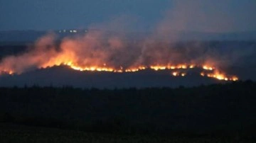Bulgaristan&rsquo;daki yangın Edirne'nin sınır köylerine dayandı