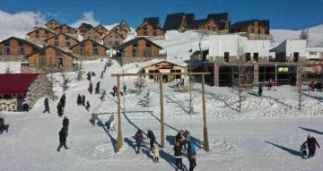 Bungalov evler kış turizminin vazgeçilmezi oldu
