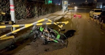 Bursa'da Motosiklet Kaza Yaptı!