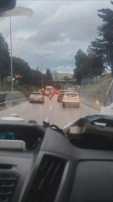 Bursa’da Motosiklet Sürücüsünden Örnek Davranış