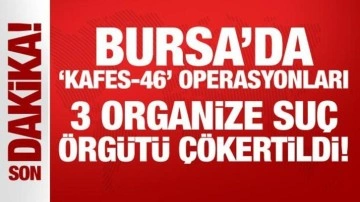 Bursa'da Operasyonla Çökertilen 3 Organize Suç Örgütü