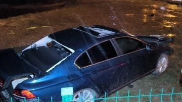 Bursa'da devrilen otomobilde 2 kişi öldü