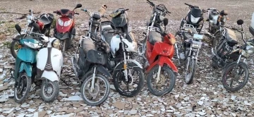 Çalıntı 14 motosiklet bulundu, 10 şüpheli yakalandı

