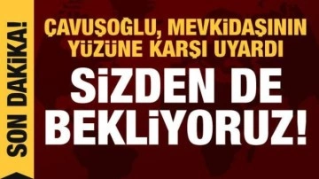 Çavuşoğlu, mevkidaşının yüzüne karşı söyledi: PKK'ya karşı tedbir alın!