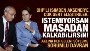 CHP'li Yarkadaş'dan Akşener'e tepki: Bu nasıl bahane! İstemiyorsan masadan kalkabilir