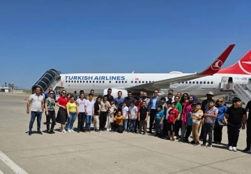 Cizre’de özel gereksinimli bireyler havalimanını gezdi
