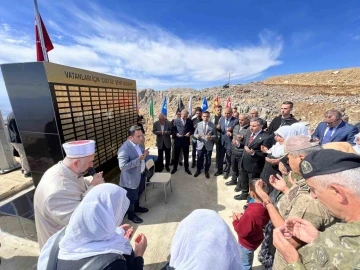 Cudi Dağı’nda şehitler anıtının açılışı şehit aileleri tarafından yapıldı
