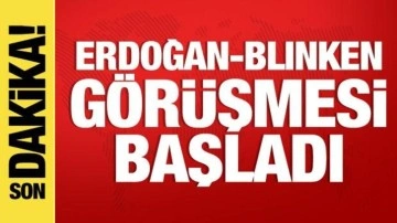 Cumhurbaşkanı Erdoğan, ABD'li Bakan Blinken'ı kabul ediyor