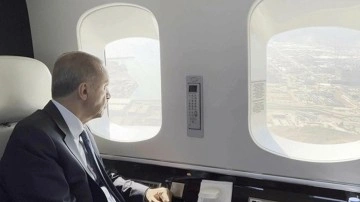 Cumhurbaşkanı Erdoğan, Akkuyu Nükleer Güç Santrali'ni havadan inceledi
