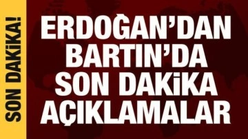 Cumhurbaşkanı Erdoğan Bartın'da açıklamalarda bulunuyor