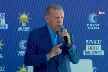 Cumhurbaşkanı Erdoğan, Beykoz'da konuştu
