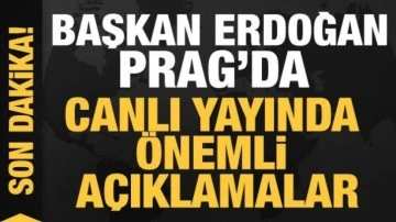 Cumhurbaşkanı Erdoğan Çekya'da konuşuyor