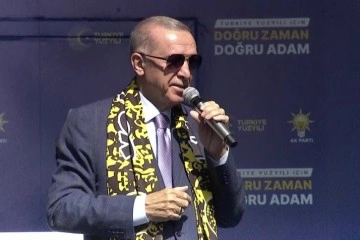 Cumhurbaşkanı Erdoğan, Edirne'de düzenlenen mitingde konuşuyor