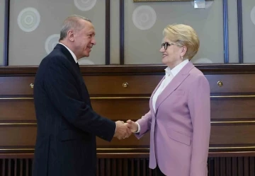 Cumhurbaşkanı Erdoğan, eski İYİ Parti Genel Başkanı Akşener ile görüştü
