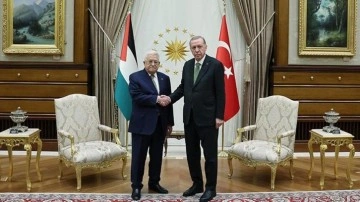 Cumhurbaşkanı Erdoğan, Filistin Devlet Başkanı Abbas ile Buluştu