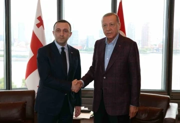 Cumhurbaşkanı Erdoğan, Gürcistan Başbakanı Garibashvili’yi kabul etti
