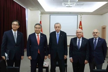 Cumhurbaşkanı Erdoğan Kore Dışişleri Bakanı Jin ile görüştü
