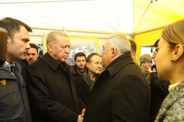 Cumhurbaşkanı Erdoğan, Murat Çetin’e taziye ziyareti 