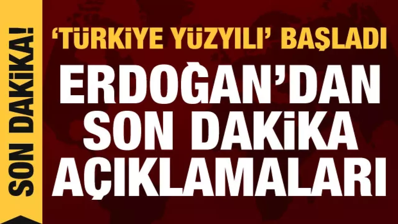 Cumhurbaşkanı Erdoğan, Türkiye Yüzyılı programında konuşuyor