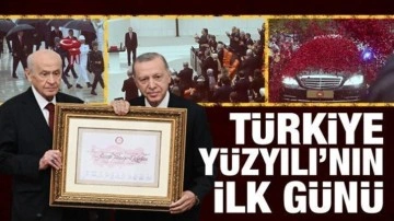 Cumhurbaşkanı Erdoğan yemin etti, Külliye'de tören düzenleniyor