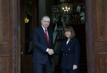 Cumhurbaşkanı Erdoğan, Yunanistan Cumhurbaşkanı Sakellaropoulou ile görüştü
