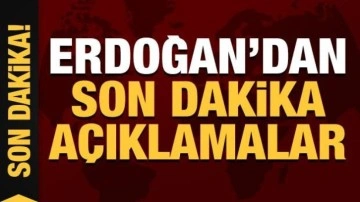 Cumhurbaşkanı Erdoğan'dan İstanbul'da önemli açıklamalar!