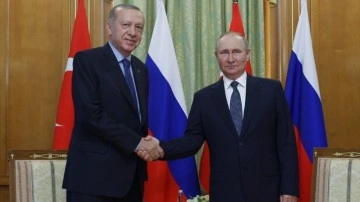 Cumhurbaşkanı Erdoğan'ın Rusya Devlet Başkanı Putin ile görüştü