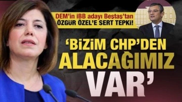 DEM Parti İstanbul Büyükşehir Belediye Başkan Adayı Meral Danış Beştaş CHP'ye Tepki Gösterdi