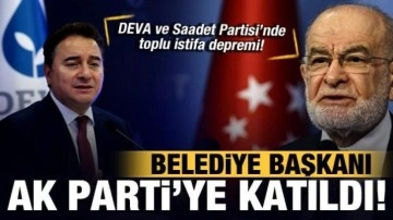 DEVA ve Saadet Partisi'nde toplu istifa depremi! Belediye Başkanı AK Parti'ye geçti!