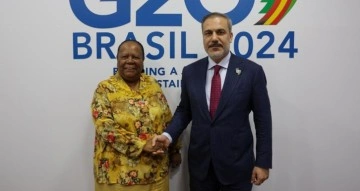 Dışişleri Bakanı Hakan Fidan, Brezilya'da Güney Afrika Bakanı ile Bir Araya Geldi