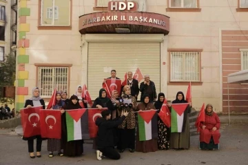 Diyarbakır annelerinden İsrail’in zulmüne tepki
