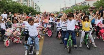 Diyarbakır’da 280 çocuk sağlık için pedal çevirdi
