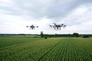 Dronlar zirai mücadelede çiftçiye kolaylık sağlıyor