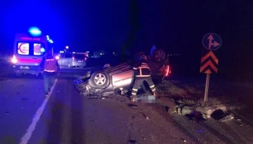 Edirne’de iki otomobil çarpıştı: 1 ölü, 1 yaralı
