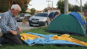 Edirne’de Kırkpınar için çadırda konaklayan vatandaşlara zabıta engeli
