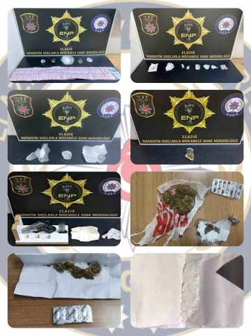 Elazığ polisinden uyuşturucu satıcılarına darbe: 12 gözaltı
