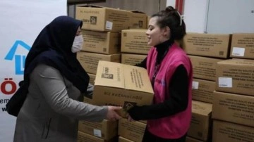 Elazığ’da lösemi hastası olan 100 aileye gıda kolisi yardımı yapıldı