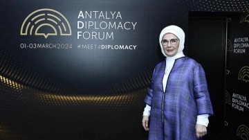 Emine Erdoğan'dan Antalya Diplomasi Forumu'na Destek