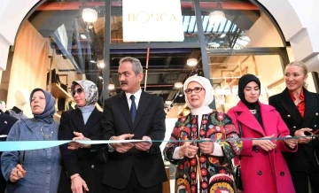 Emine Erdoğan, Galataport’ta Olgunlaşma enstitülerinin markası &quot;Bohça&quot; mağazasının açılışını yaptı
