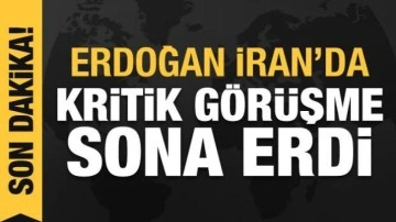 Erdoğan İran'da! Reisi'yle görüşme sona erdi