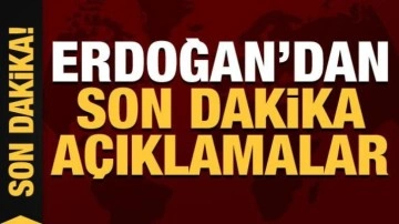 Erdoğan'dan İstanbul'da önemli açıklamalar!